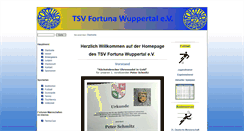 Desktop Screenshot of fortuna-wuppertal.de